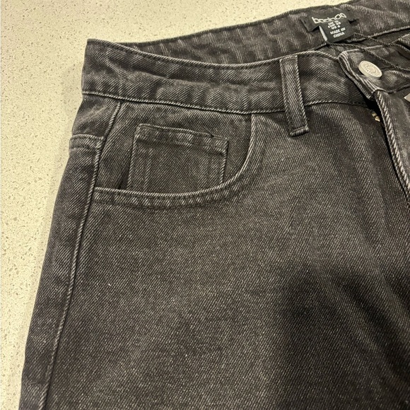 Boohoo Black Flare Wide Leg Jeans, NWT, Size 10 - Picture 2 of 5